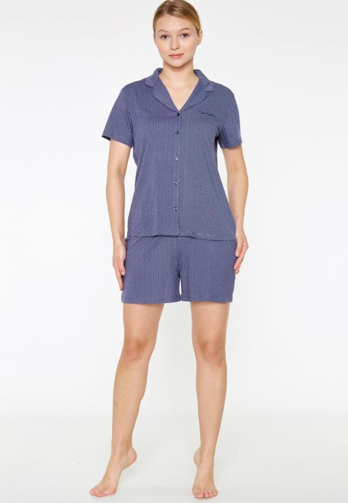 Pijama Dama Bumbac, Camasa și Short scurt Engros